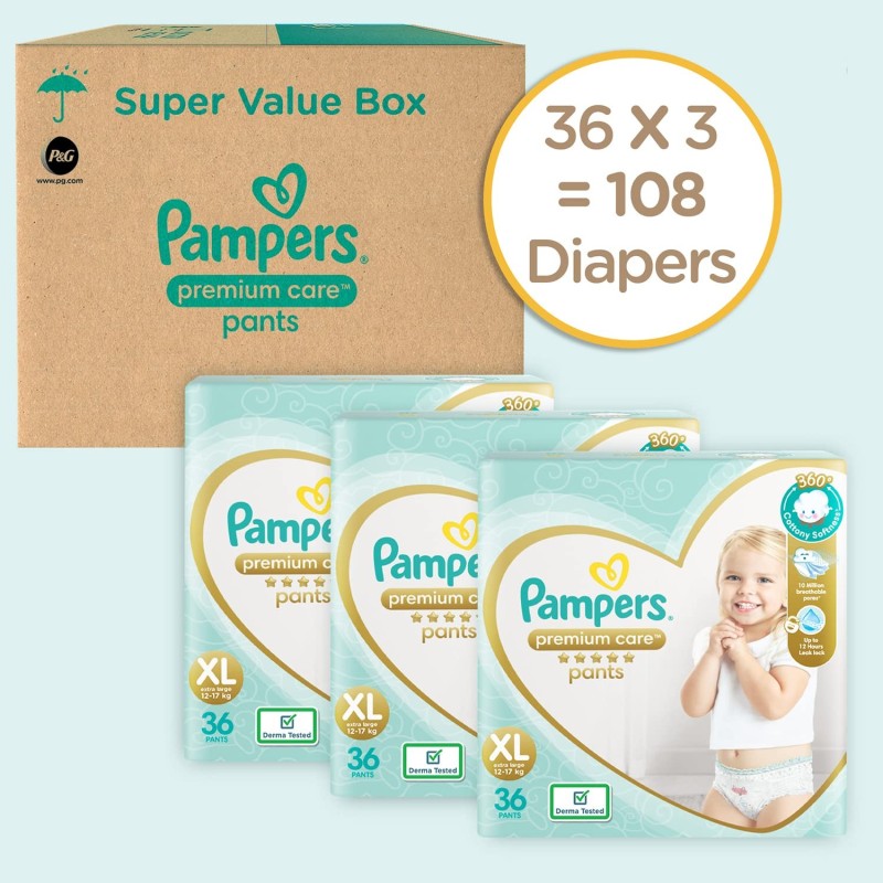 Pampers Premium Care Pant (XXL) Size, 30 Count – Uptot
