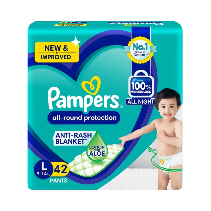Baby Diaper (Pack of 3 _ Large SIze _ 28 Count) I Cuddles Baby Diaper Pants  I Large Size All round Protection Pants