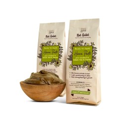 Nat Habit Ready to Apply Henna Paste 100% Natural Soaked in BlackTea and Herbs 220g Pack of 2 Dark Brown