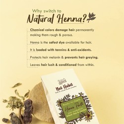 Nat Habit Ready to Apply Henna Paste 100% Natural Soaked in BlackTea and Herbs 220g Pack of 2 Dark Brown