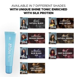 Bblunt Salon Secret High Shine Crème Hair Colour 100g Chocolate Dark Brown 3 Pack Of 1 With Shine Tonic 8ml