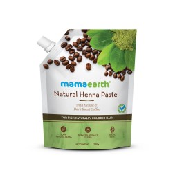 Mamaearth Natural Henna Paste Ready To Apply With Henna & Dark Roasted Coffee For Rich Naturally Colored Hair 200g