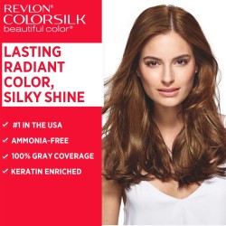 Revlon Color Silk Hair Color 3d Color Gel Technology With Keratin Dark Brown 3n 40 Ml+40 Ml +11.8 Ml