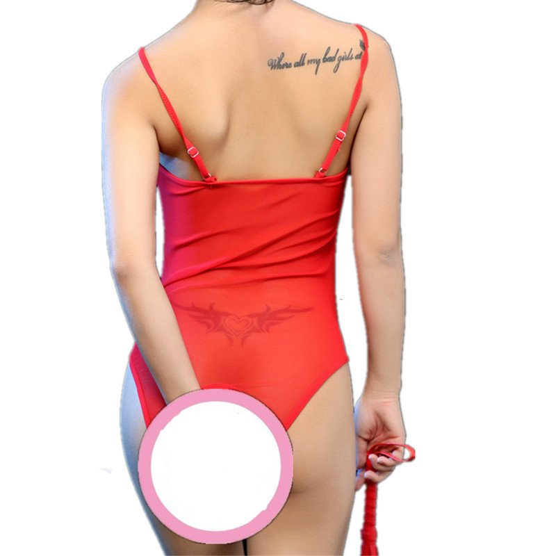 Women's Seduction One Piece Multicolor Mesh Clothes - Image 4