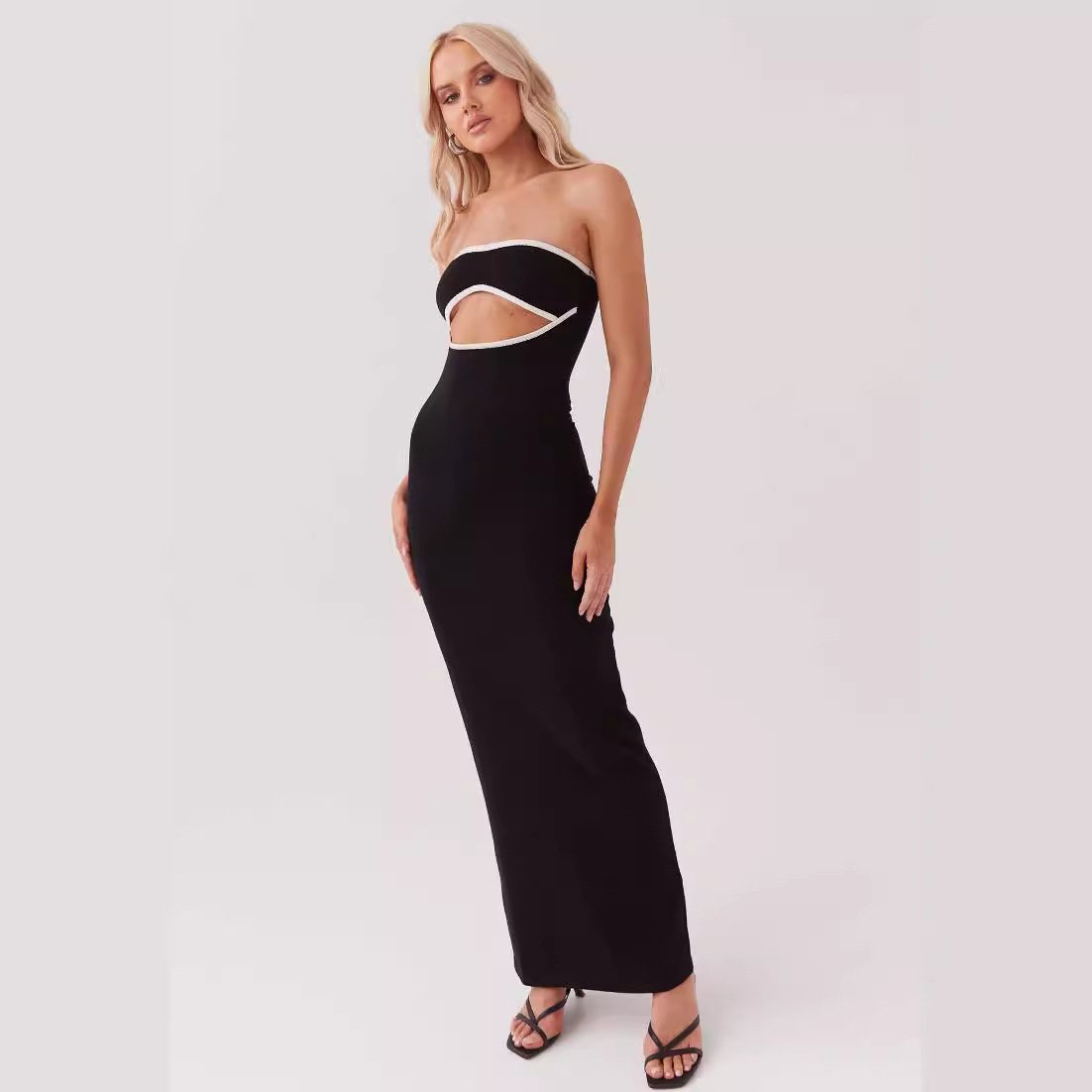 Tube Top Knitted Dress Women - Image 2