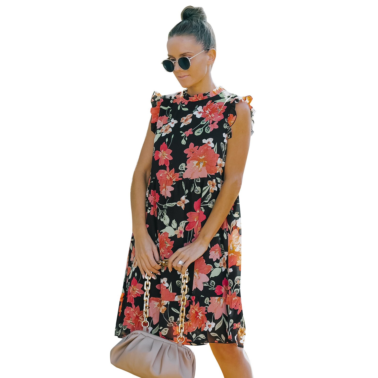 European And American Style Floral Skirt - Image 3