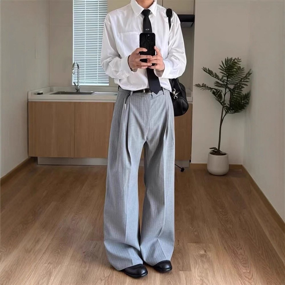 A-line Wide-leg Casual Pants With A Three-dimensional Cut - Image 2
