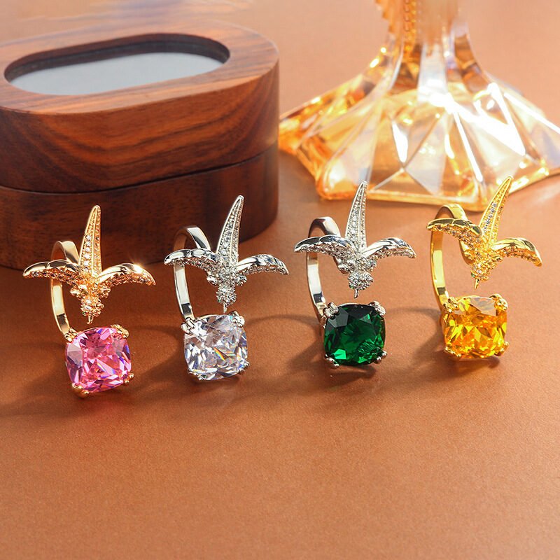High-grade Temperament New Colored Gems Ring For Women - Image 2