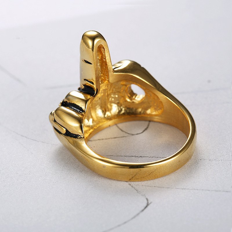 Alloy Finger Shape Creative Ring - Image 6