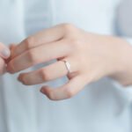 Women's Lovely Leaf-shaped Sterling Silver Ring