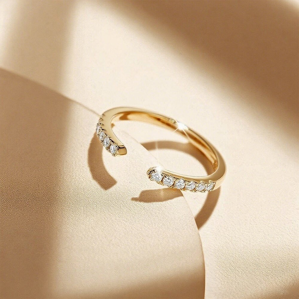 Commuting Twin Style Shining Gang Drill Index Finger Ring - Image 4
