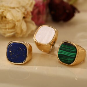 Fashion Retro Simple Square Ring