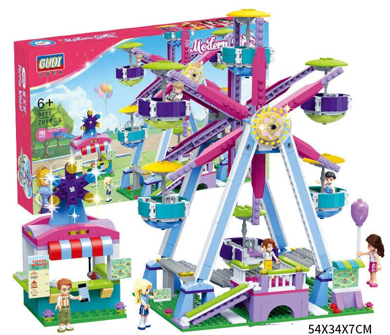 Amusement Park Girls Assembled Building Blocks - Image 7
