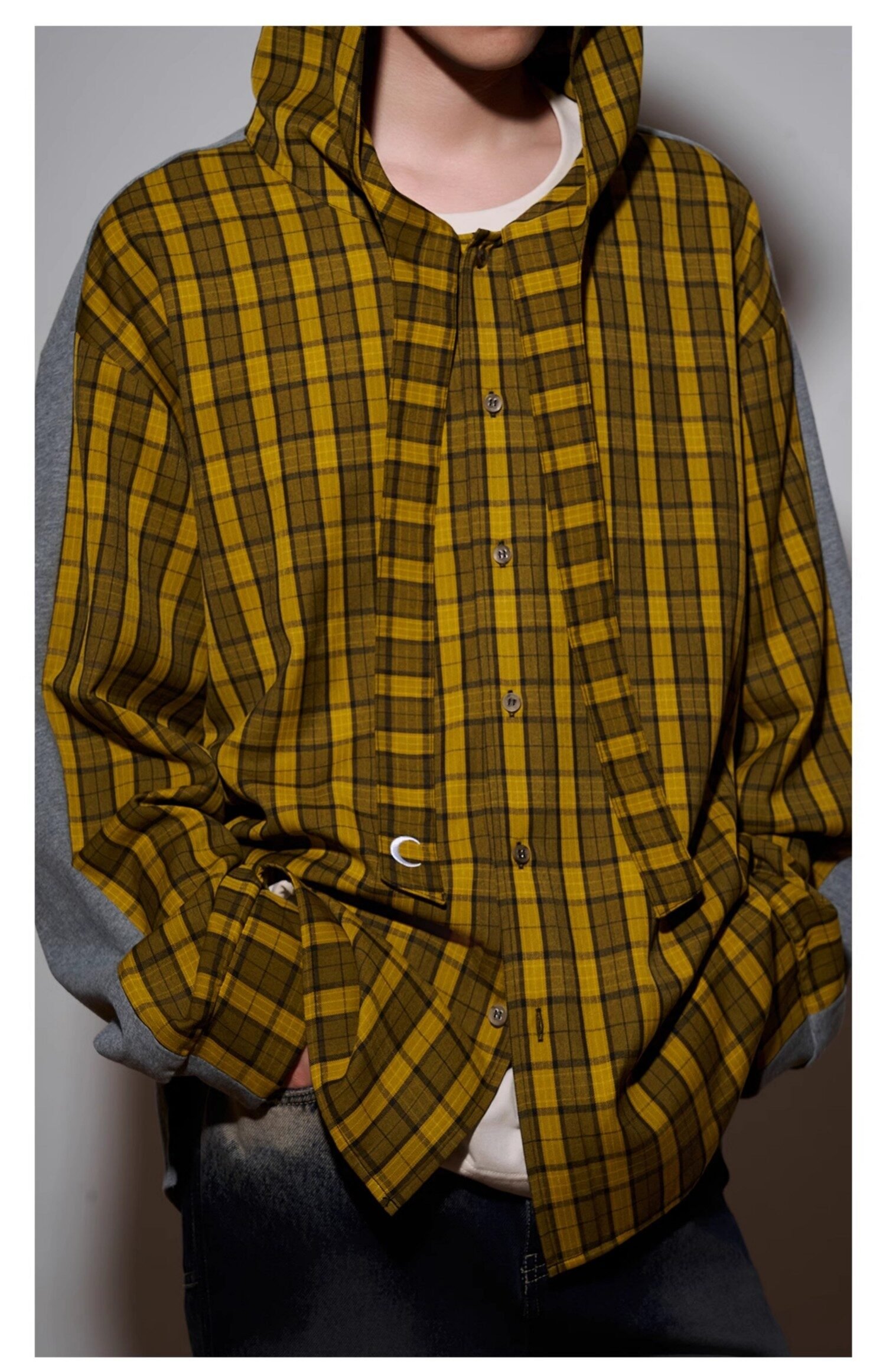 Cotton Hooded Cloak Shirt For Men And Women - Image 4