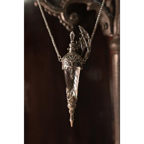 Dragons Breath Original Dragon Blood Vial Medieval Glass Vial Pendant Necklace - Image 3