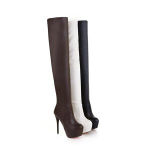 Stretch Water Platform High-heeled Over-the-knee Boots