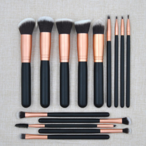 14 black rose gold makeup tools, 14 beautiful suits