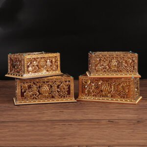Manufacturer's Special Price Tibetan Tantric Buddhism Eight Auspicious Tissue Box Living Room Dining Room Car Small Tissue Box