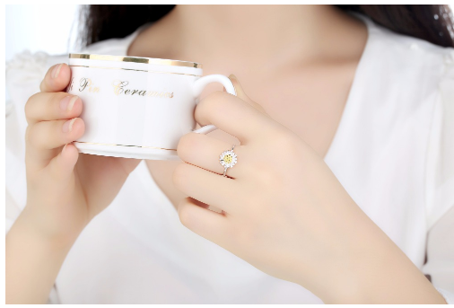 Small Daisy Sun Flower Ring - Image 2