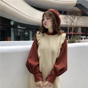 Sleeveless vest dress