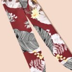 Ribbon silk cloth floral hair rope