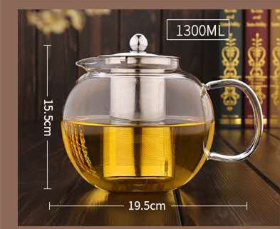 Thickened Flower Teapot Heat Resistant Glass Teapot - Image 4