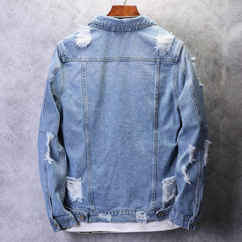 Casual ripped denim jacket - Image 2