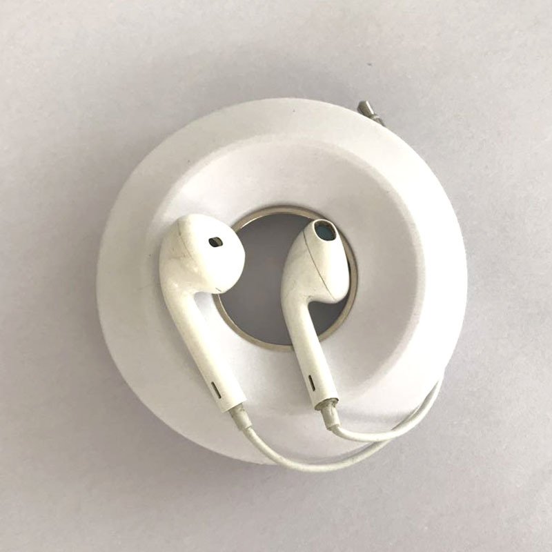 Donut Silicone Suction Cup Cord Reel Silicone Earphone Cord Reel - Image 2
