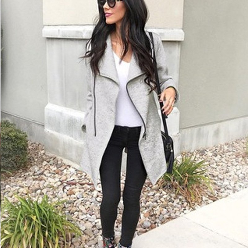 Medium length woolen coat - Image 3