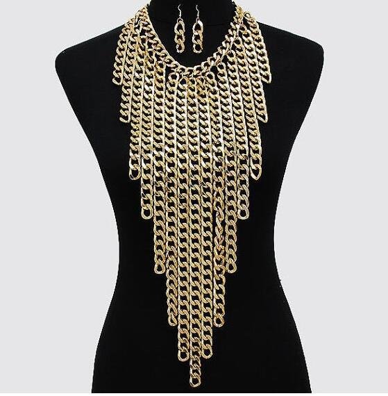 Atmospheric mixed color PUNK body chain - Image 3