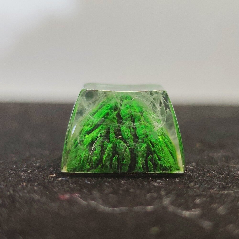 Mechanical Keyboard Snow Mountain Volcano Bird Home Epoxy Resin Keycap - Image 12