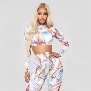 Sexy print two piece set