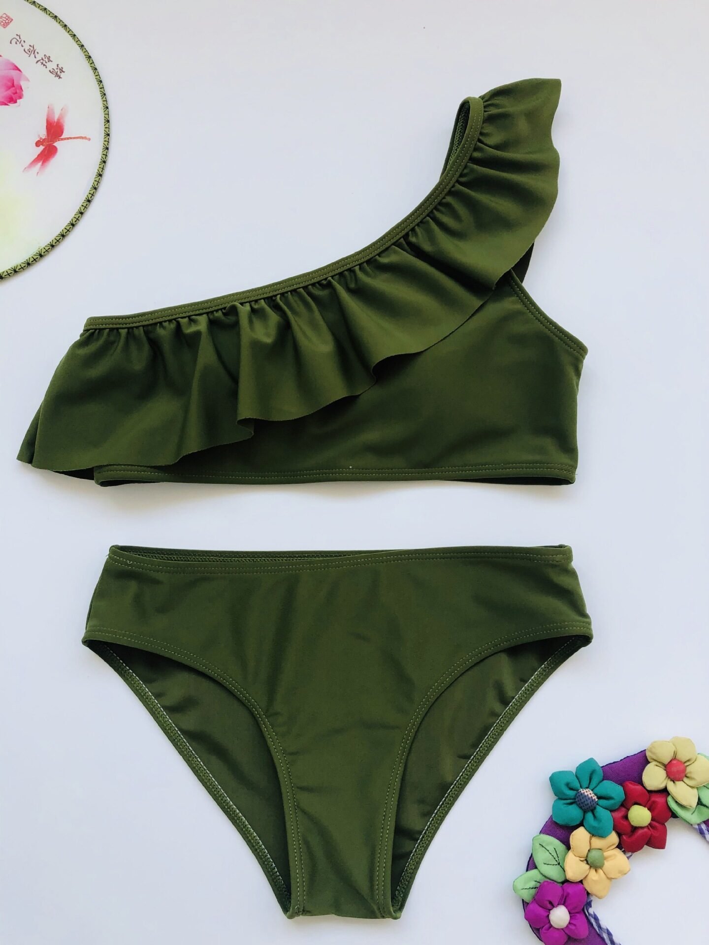 Women's one-shoulder split swimsuit - Image 2