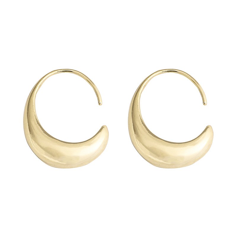 Simple glossy cold wind earrings - Image 3