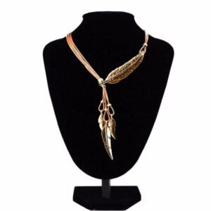 Leaf Feather Necklace