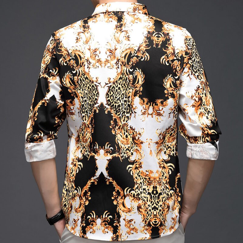Chinese style floral shirt - Image 3