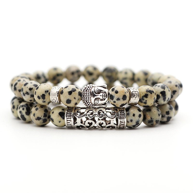 Volcanic stone tiger eye bracelet set - Image 15