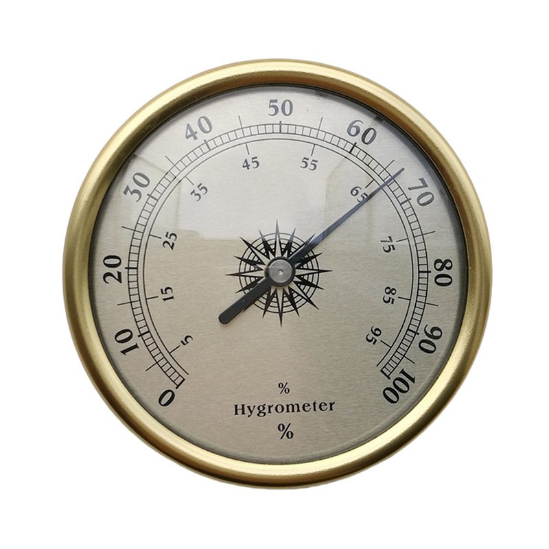 Analog Thermometer And Hygrometer, Aluminum Outer Ring, Aluminum Dial - Image 3