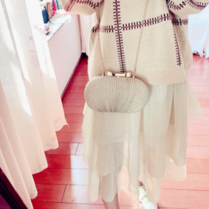 Crossbody Frosted Clutch