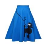 Poodle print big skirt skirt