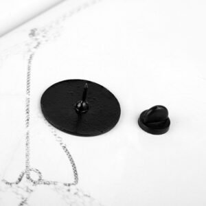Rose brooch collar sweater