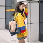 New Soft Leather Ladies Travel Backpack Leisure All-Match Anti-theft Trend Bag