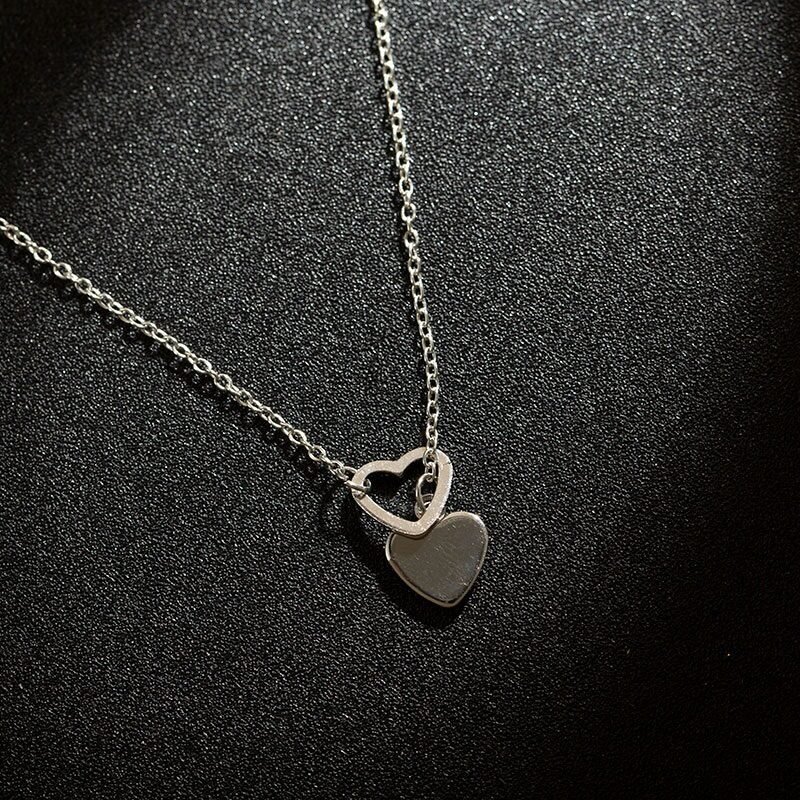 Peach Heart Love Pendant Necklace - Image 4