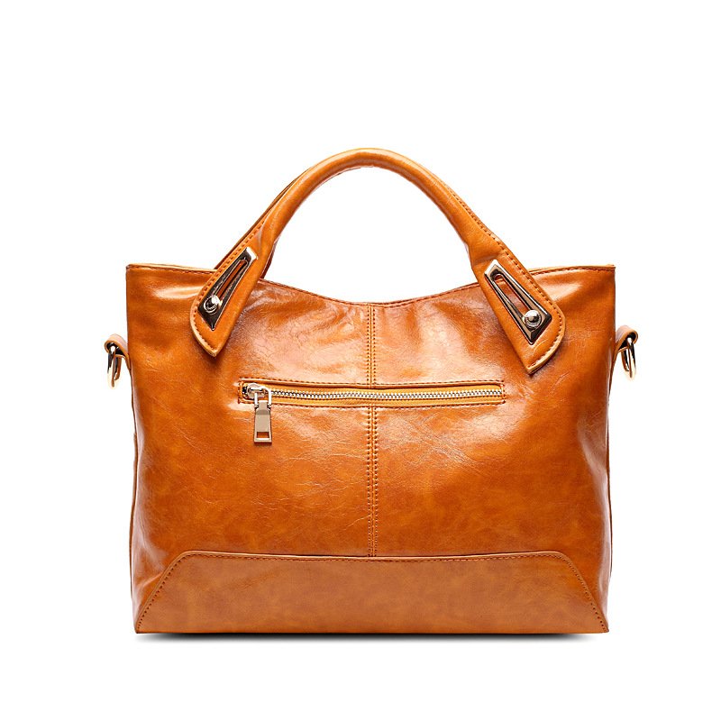 Simple leather shoulder bag - Image 4