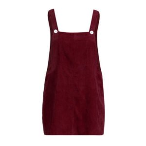 Corduroy Suspender Women Dress Solid Color Halter Skirt