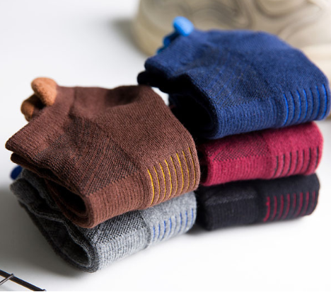 Towel bottom flower sports boat socks - Image 9