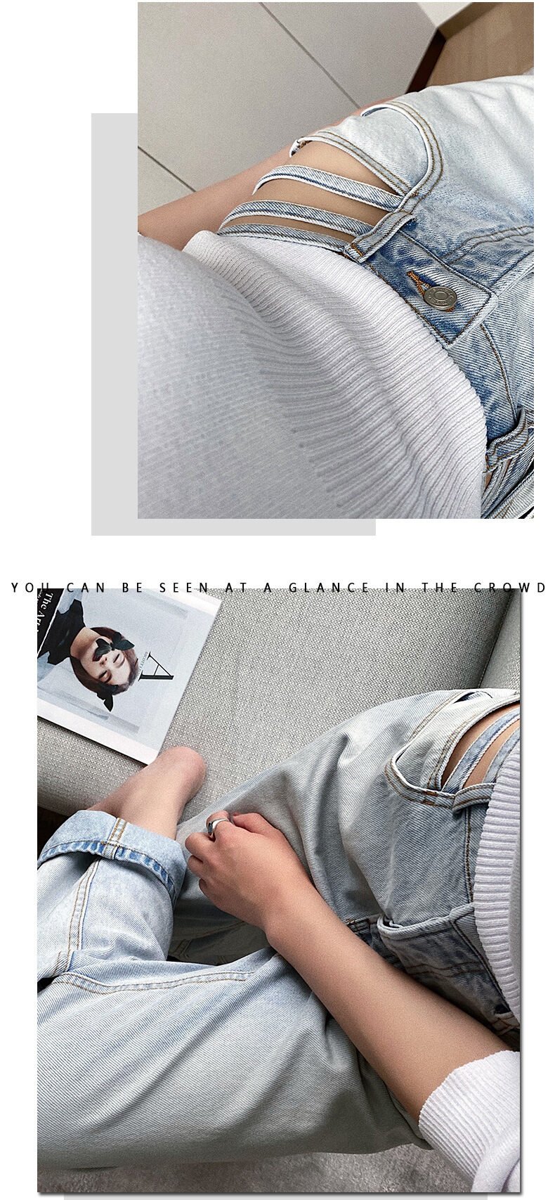 Cut-out waist jeans - Image 6