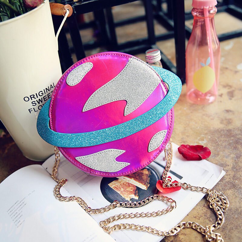 Planet Saturn 3D Chain Handbag - Image 6