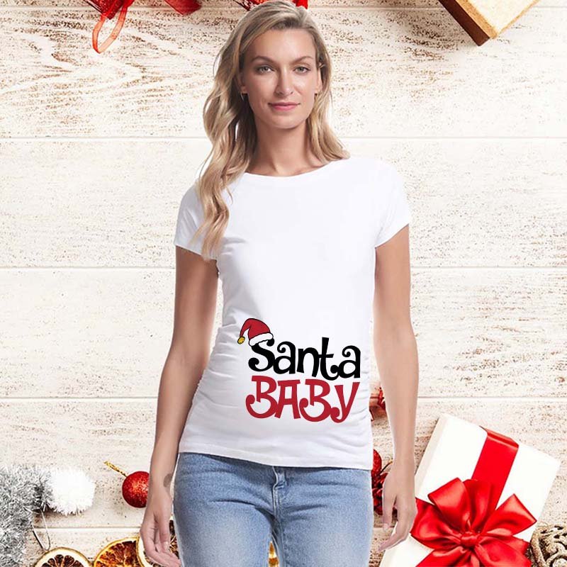 Christmas short sleeve maternity dress - Image 2
