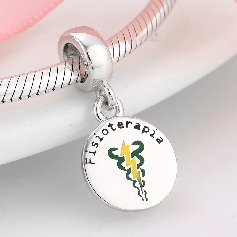 S925 Sterling Silver Beads Creative Professional Spanish Silver Series Pendant DIY Bracelet Accessories Silver Beads - Image 4